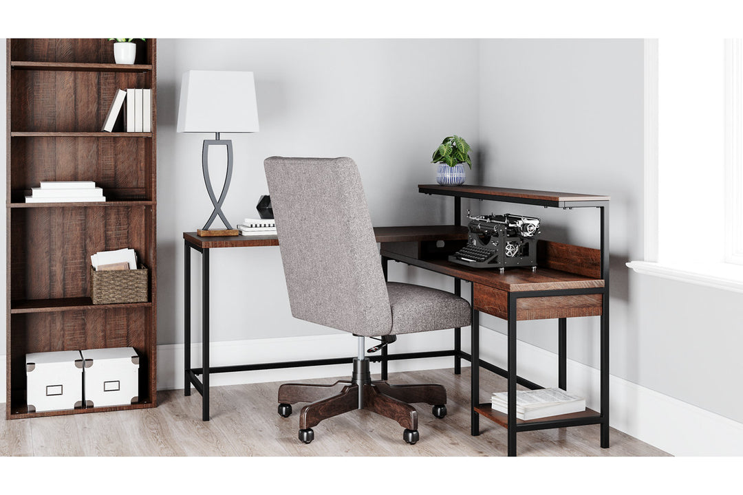 Camiburg Home Office L-Desk with Storage (H283-24)
