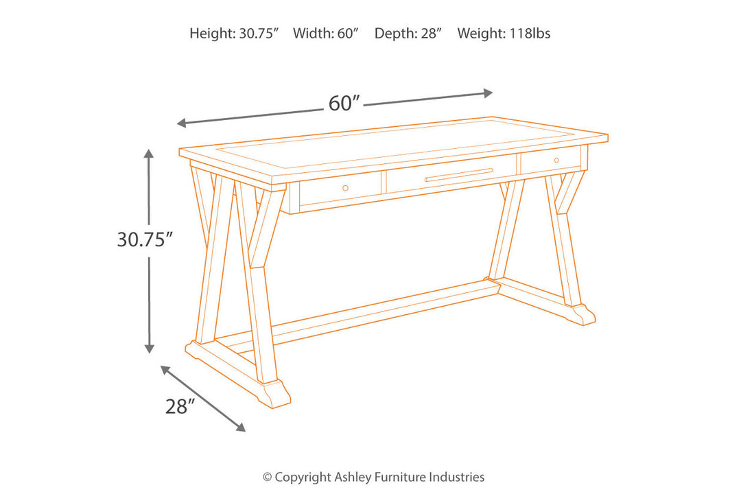 Luxenford 60" Home Office Desk (H741-44)