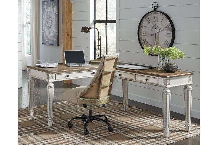 Realyn 2-Piece Home Office Desk (H743H1)