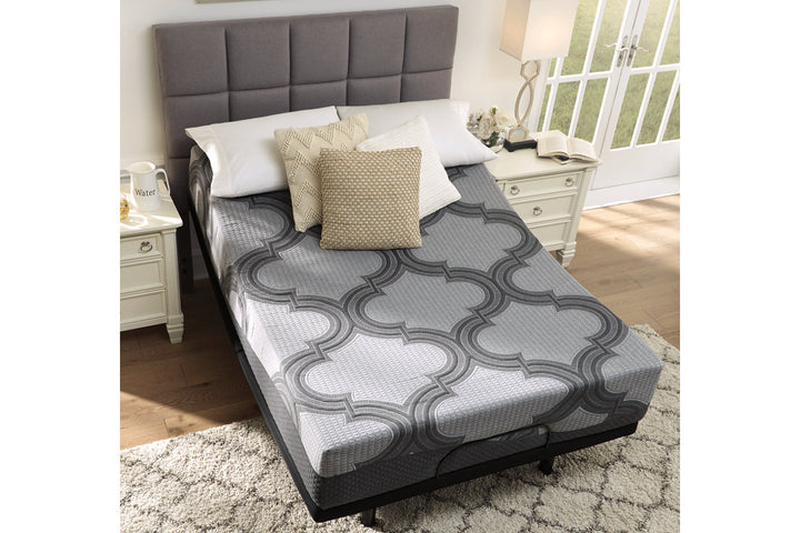 12 Inch Ashley Hybrid Queen Adjustable Base and Mattress (M628M1)