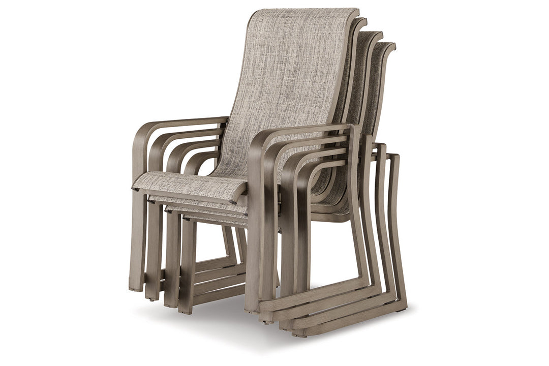 Beach Front Sling Arm Chair (Set of 4) (P323-601A)