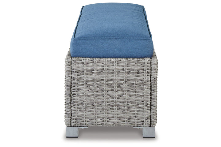 Naples Beach Outdoor Bench with Cushion (P439-600)