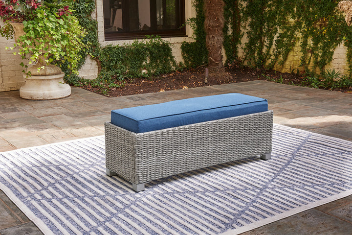 Naples Beach Outdoor Bench with Cushion (P439-600)