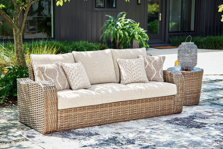 Sandy Bloom Outdoor Sofa with Cushion (P507-838)