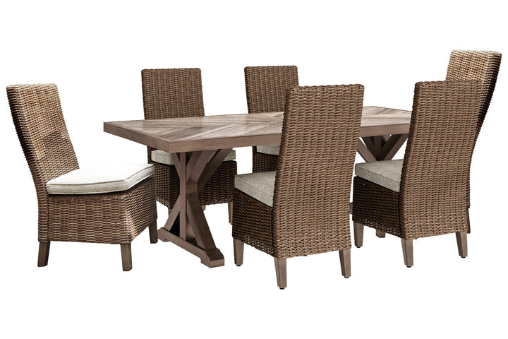Beachcroft Outdoor Dining Table with 6 Chairs (P791P1)