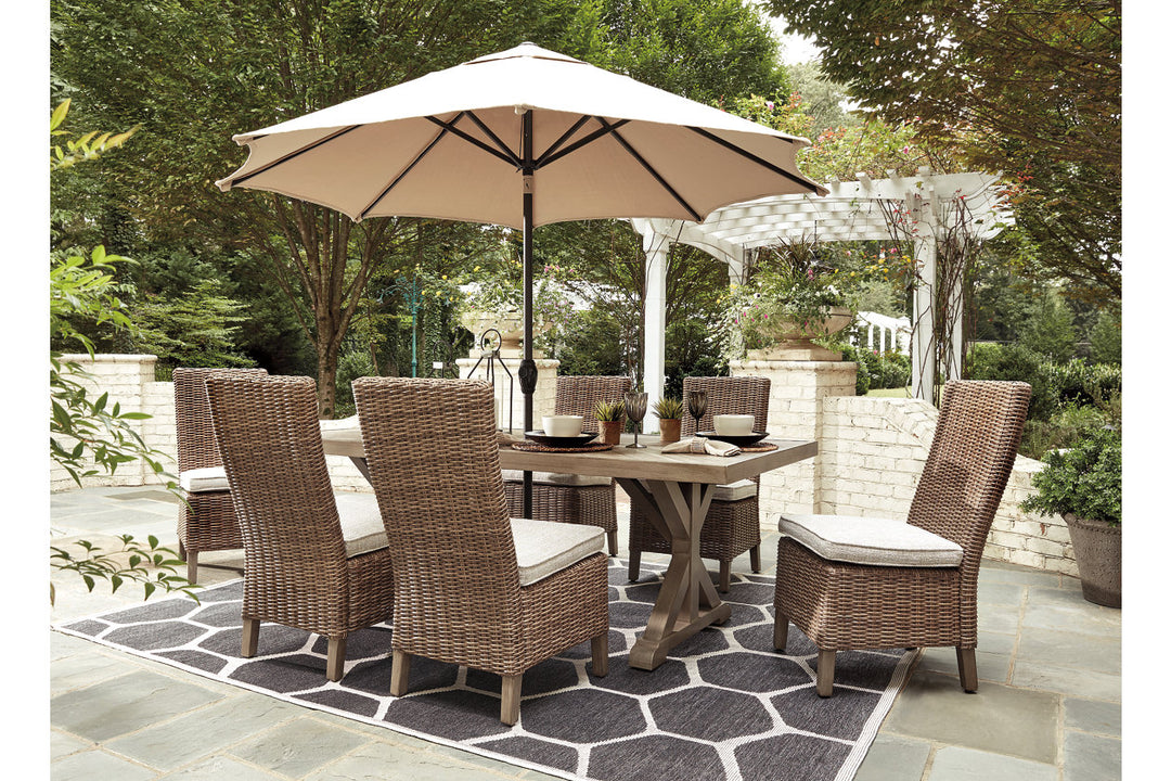 Beachcroft Outdoor Dining Table with 6 Chairs (P791P1)