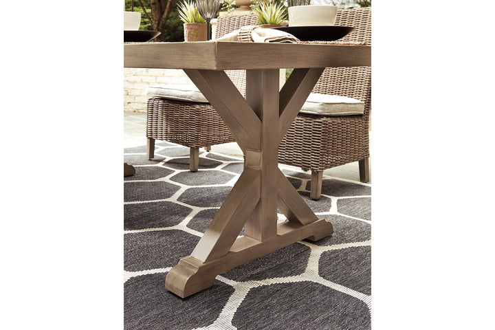 Beachcroft Outdoor Dining Table with 4 Chairs and Bench (P791P4)