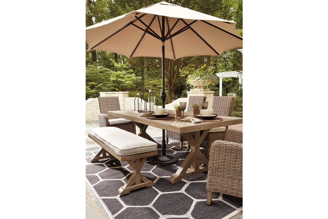 Beachcroft Dining Table with Umbrella Option (P791-625)