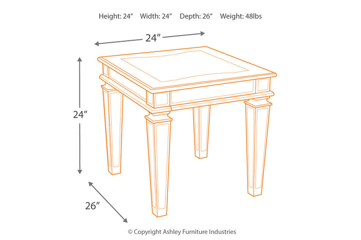 Tessani Coffee Table and 2 End Tables (T099T1)