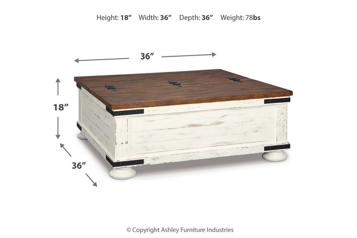 Wystfield Coffee Table and 2 Chairside End Tables (T459T2)