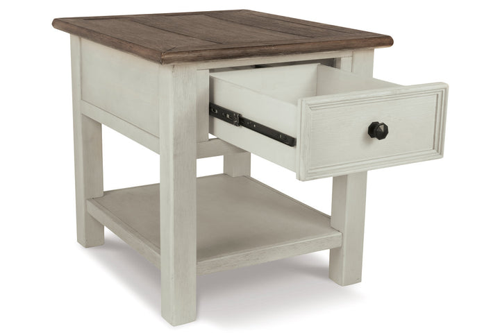 Bolanburg Chairside End Table with USB Ports & Outlets (T637-7)