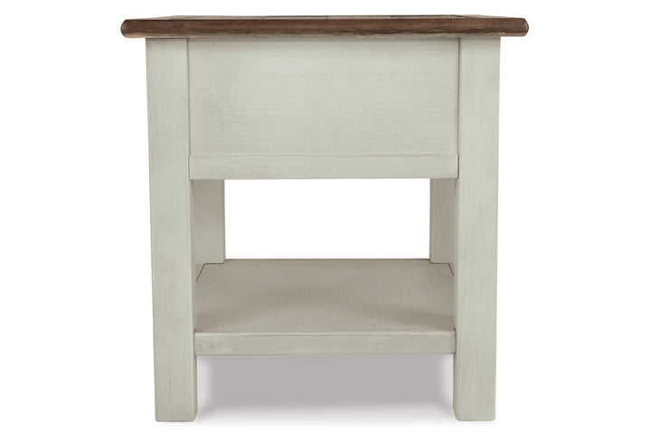 Bolanburg Chairside End Table with USB Ports & Outlets (T637-7)