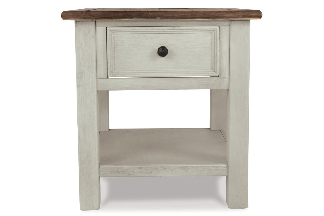 Bolanburg Chairside End Table with USB Ports & Outlets (T637-7)