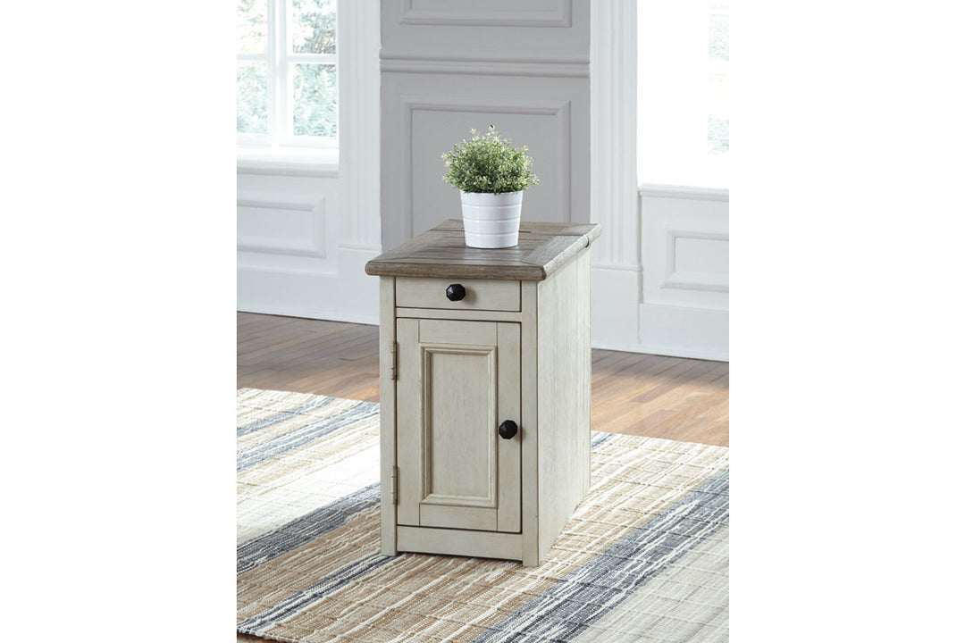 Bolanburg Chairside End Table with USB Ports & Outlets (T637-7)