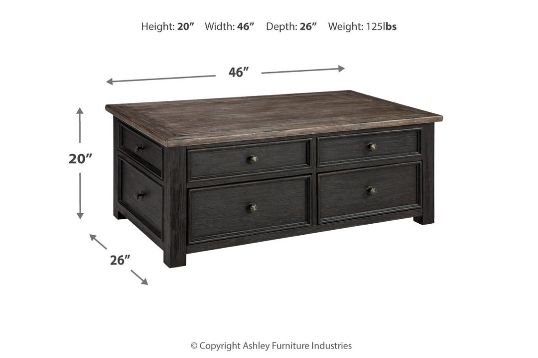 Tyler Creek Coffee Table and 2 End Tables (T736T2)