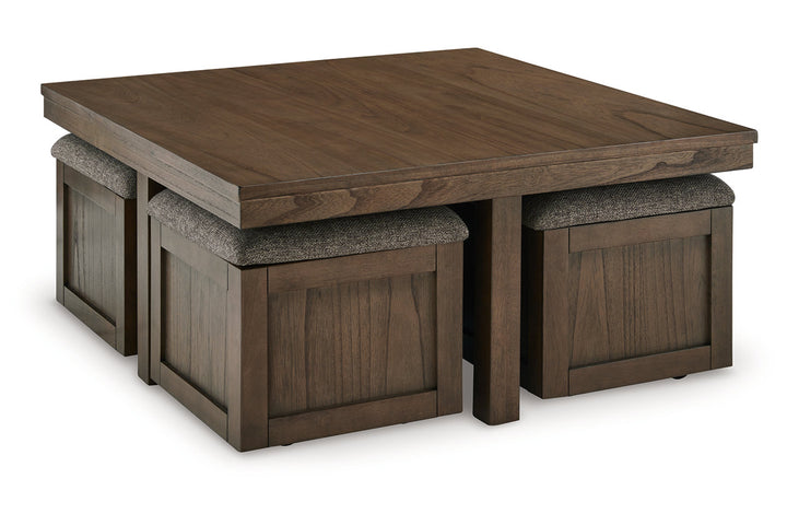 Boardernest Coffee Table with 4 Stools (T738-20)