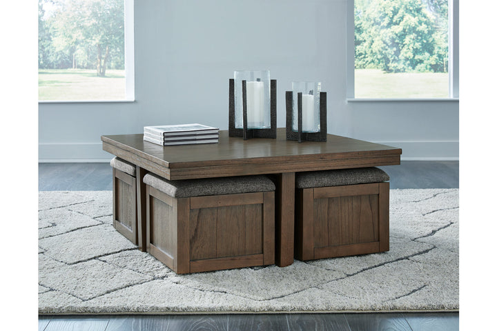 Boardernest Coffee Table with 4 Stools (T738-20)