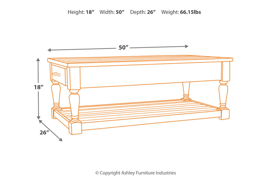 Shawnalore Coffee Table (T782-1)