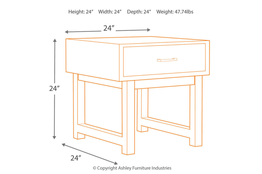 Mondoro End Table (T891-2)