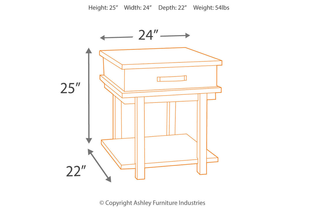 Stanah End Table (T892-3)