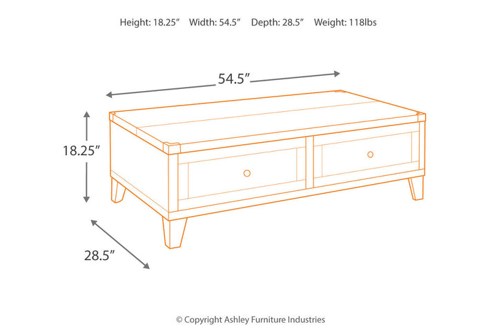 Todoe Coffee Table with Lift Top (T901-9)