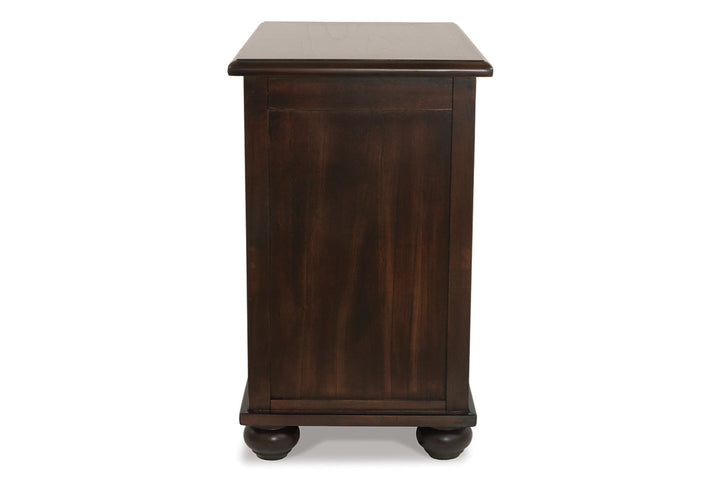 Barilanni Chairside End Table with USB Ports & Outlets (T934-7)