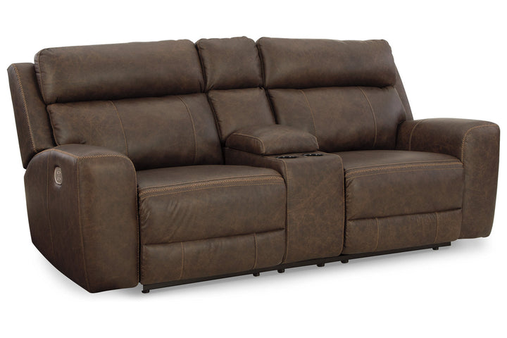 Roman Power Reclining Loveseat with Console (U2540118)