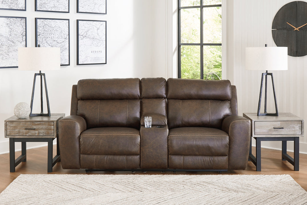 Roman Power Reclining Loveseat with Console (U2540118)