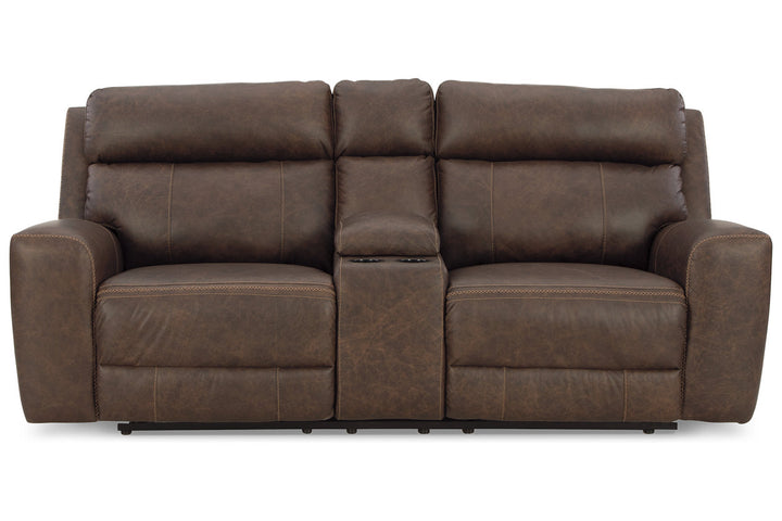 Roman Power Reclining Loveseat with Console (U2540118)