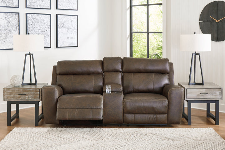 Roman Power Reclining Loveseat with Console (U2540118)