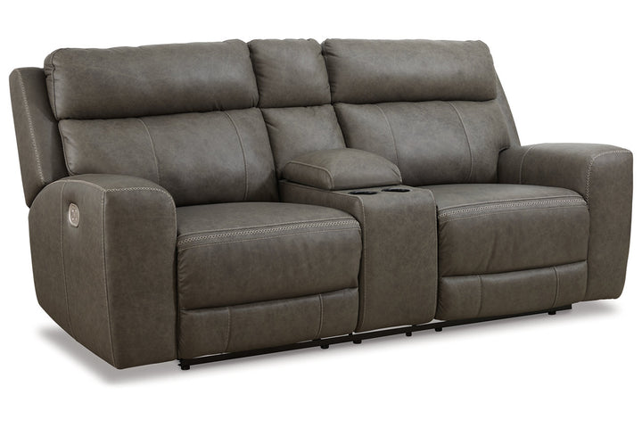 Roman Power Reclining Loveseat with Console (U2540218)