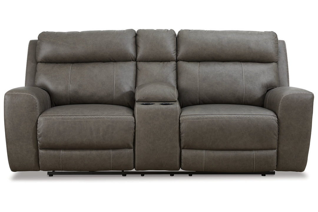 Roman Power Reclining Loveseat with Console (U2540218)