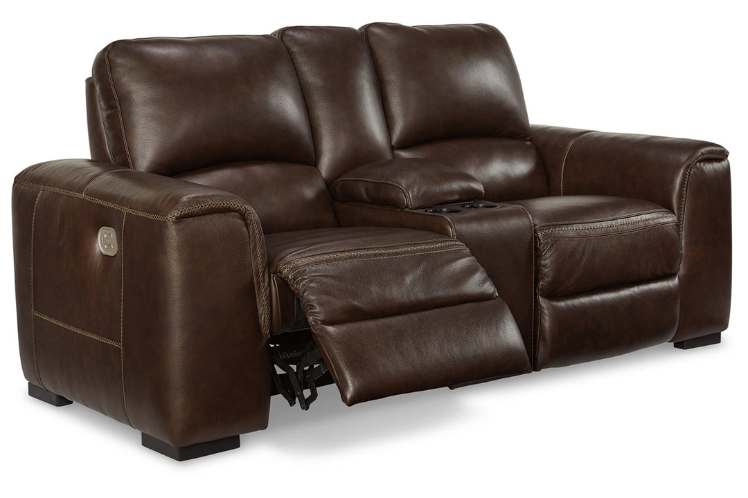 Alessandro Power Reclining Loveseat with Console (U2550218)