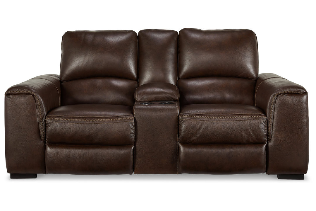 Alessandro Power Reclining Loveseat with Console (U2550218)