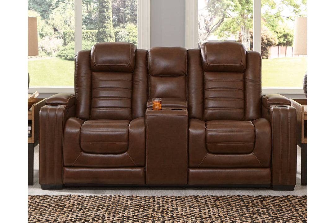 Backtrack Power Reclining Loveseat with Console (U2800418)