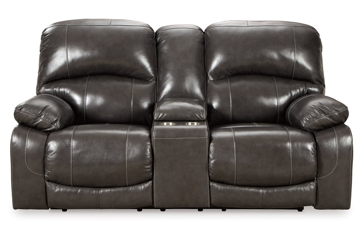 Hallstrung Power Reclining Loveseat with Console (U5240318)