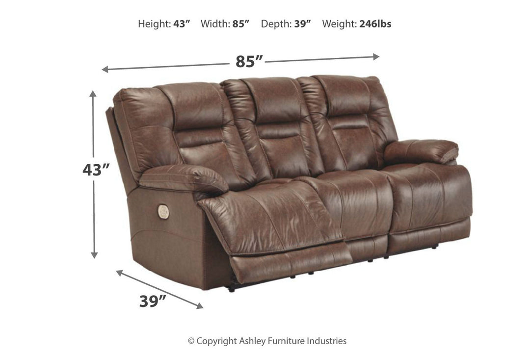 Wurstrow Power Reclining Sofa and Loveseat (U54603U1)