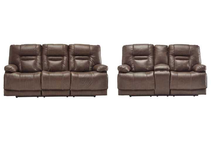 Wurstrow Power Reclining Sofa and Loveseat (U54603U1)