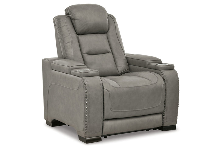 The Man-Den Power Reclining Sofa and Loveseat with Power Recliner (U85305U2)