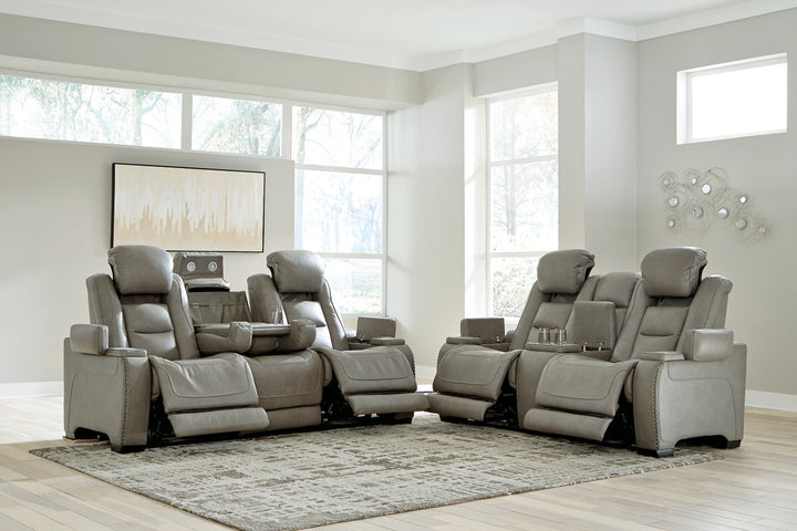 The Man-Den Power Reclining Sofa and Loveseat (U85305U1)