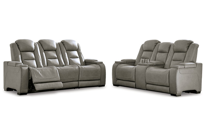 The Man-Den Power Reclining Sofa and Loveseat (U85305U1)