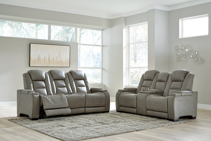 The Man-Den Power Reclining Sofa and Loveseat (U85305U1)