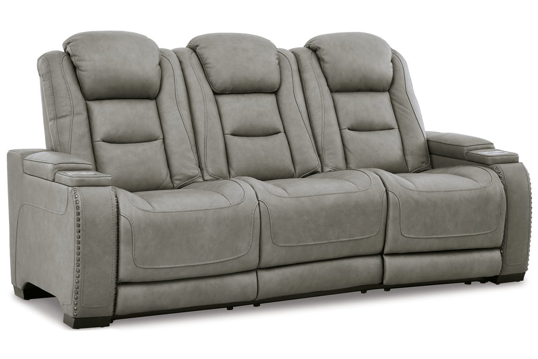 The Man-Den Power Reclining Sofa and Loveseat with Power Recliner (U85305U2)