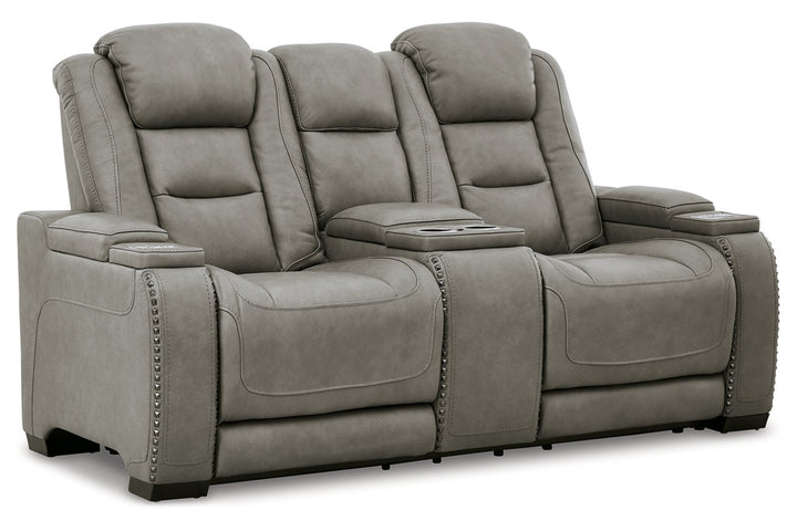 The Man-Den Power Reclining Sofa and Loveseat (U85305U1)