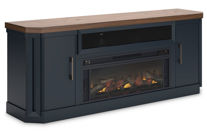 Landocken 83" TV Stand with Electric Fireplace (W402W1)