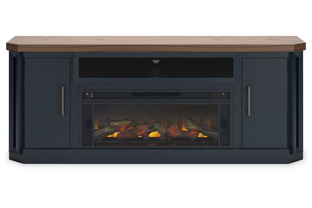 Landocken 83" TV Stand with Electric Fireplace (W402W1)