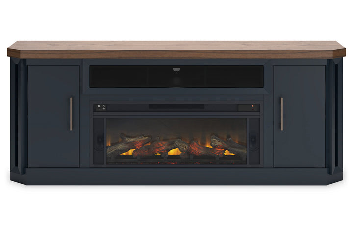 Landocken 83" TV Stand with Electric Fireplace (W402W1)