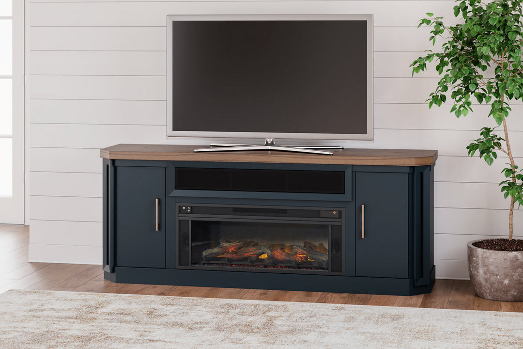 Landocken 83" TV Stand with Electric Fireplace (W402W1)