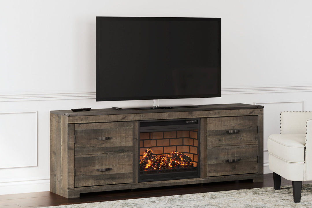 Trinell 72" TV Stand with Electric Fireplace (W446W16)