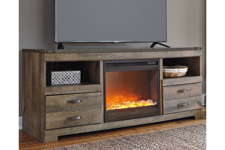 Trinell 63" TV Stand with Electric Fireplace (W446W5)